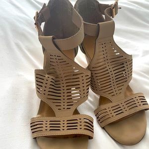 High Heel Sandals - Tan